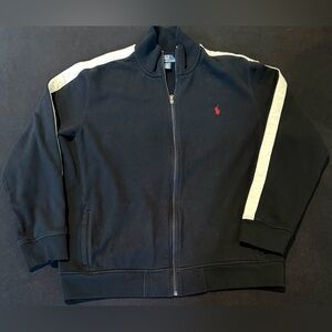 Polo Ralph Lauren Black Interlock Track Full Zip Pockets Red Pony Men’s XXL